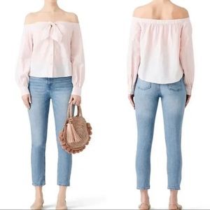 Free People Off the Shoulder Blouse